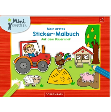 Mein 1. Sticker-Malbuch - Auf dem Bauernhof (Mini-Künstler)
