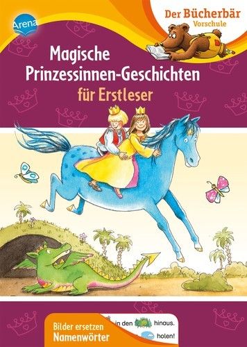 Magische Prinzessinnen-Geschichten für Erstleser Sammelband zum Mitlesen ab 5 Jahren, Bilder ersetze
