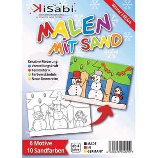 Kinder-Sand-Bilder - Winter A5 Set