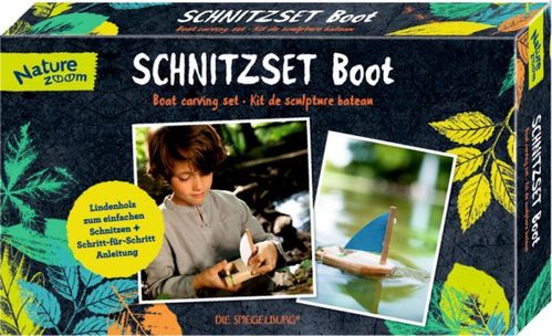 Schnitzset Boot Nature Zoom