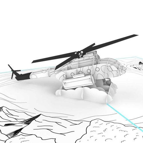 Helikopter in 3D + Magazin + Pinselstifte