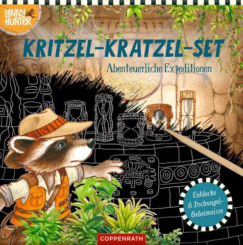 Lenny Hunter: Kritzel-Kratzel-Set Abenteuerliche Expeditionen: Entdecke 6 Dschungel-Geheimnisse