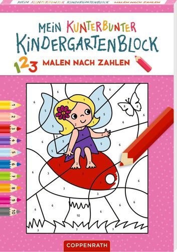Mein k. Kindergartenblock: Malen nach Zahlen (Zauberwald) Malen nach Zahlen (Zauberwald)