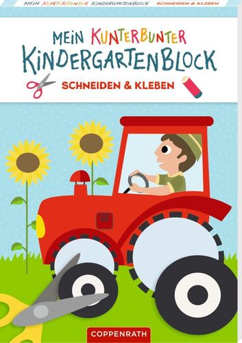 Mein kunterbunter Kindergartenblock Schneiden & Kleben (Fahrzeuge)