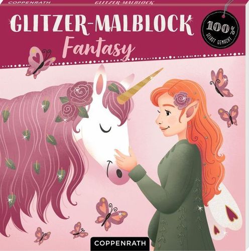 Glitzer-Malblock Fantasy